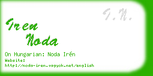 iren noda business card